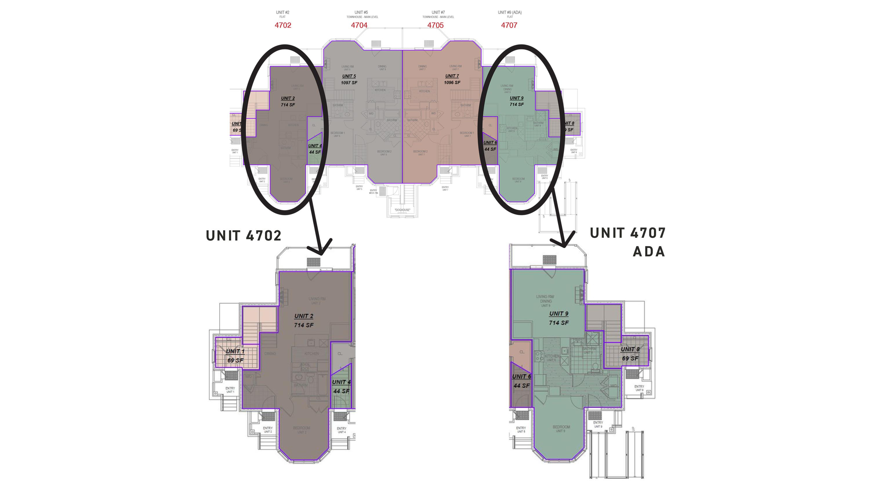 Long Trail 4702 and 4707 Floor Plans