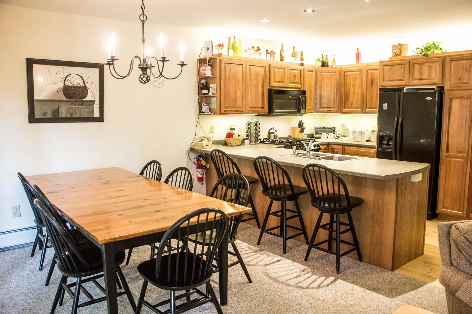 Village Condo 374 Kitchen and Dining