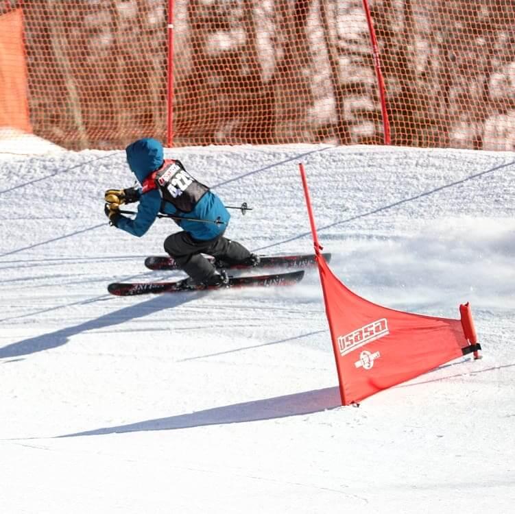 To the point at today's Skier/Biarder X race.