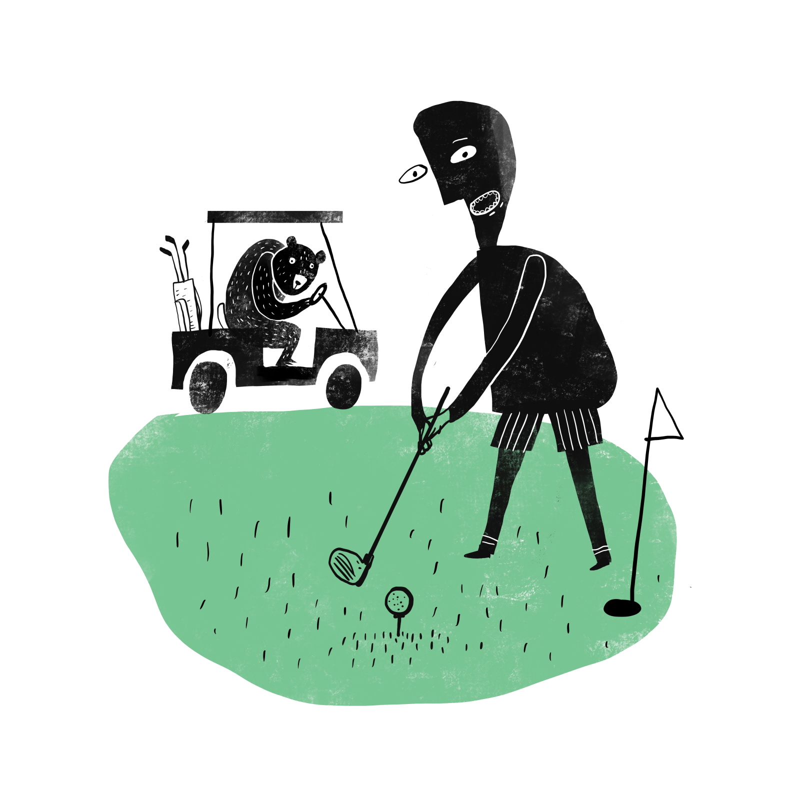 Golfing