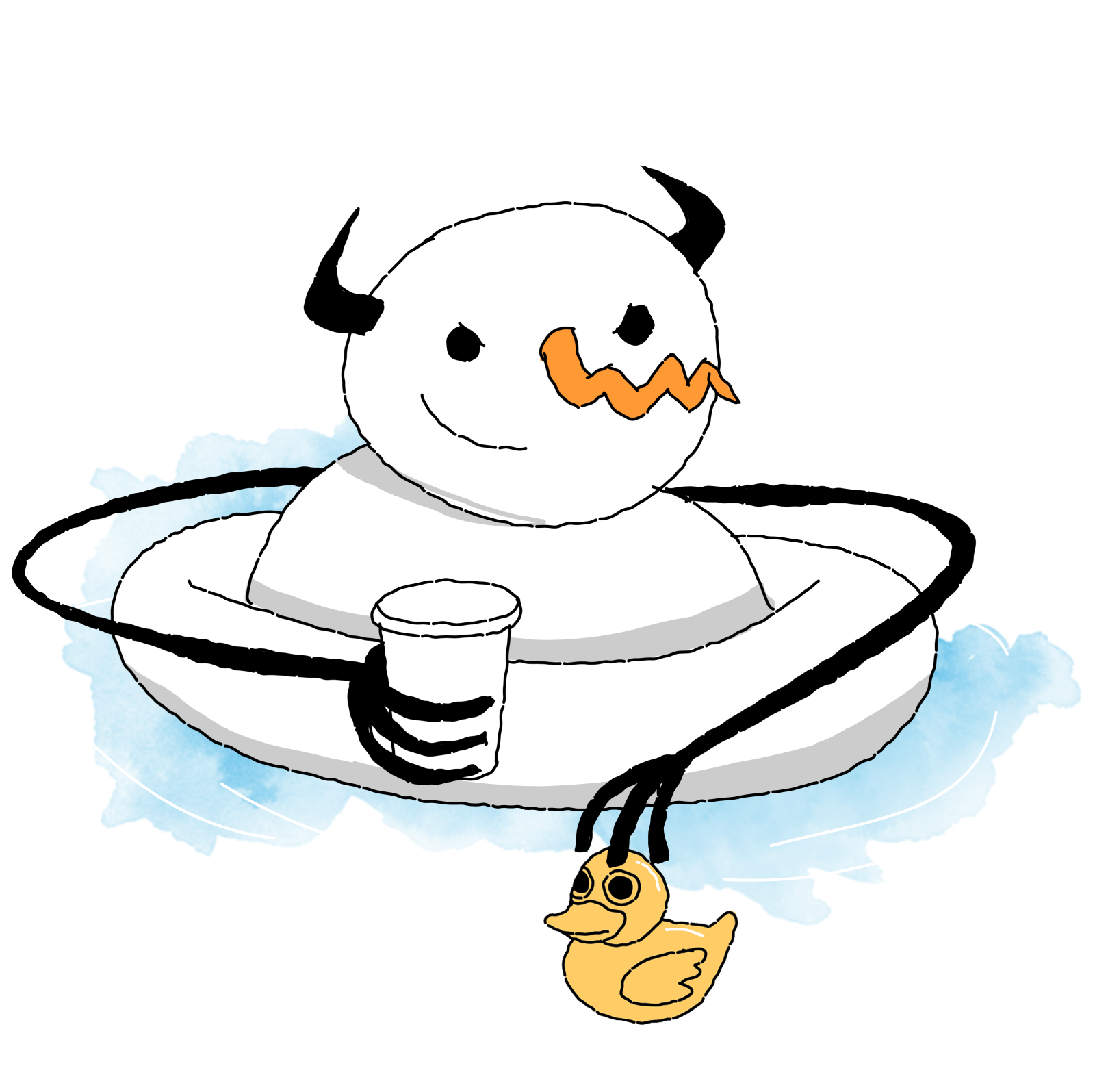 Snowdevil Tubing Rubber Duck