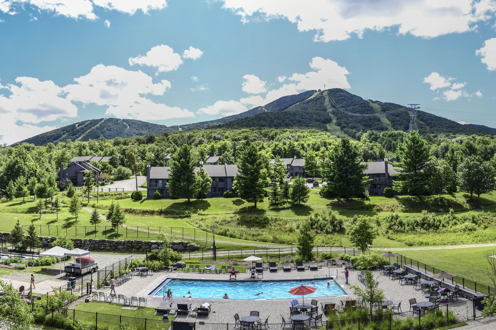 Outdoor Pool Mountain View Summer