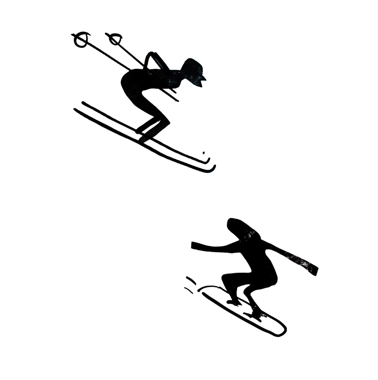 Skier Rider Illustration