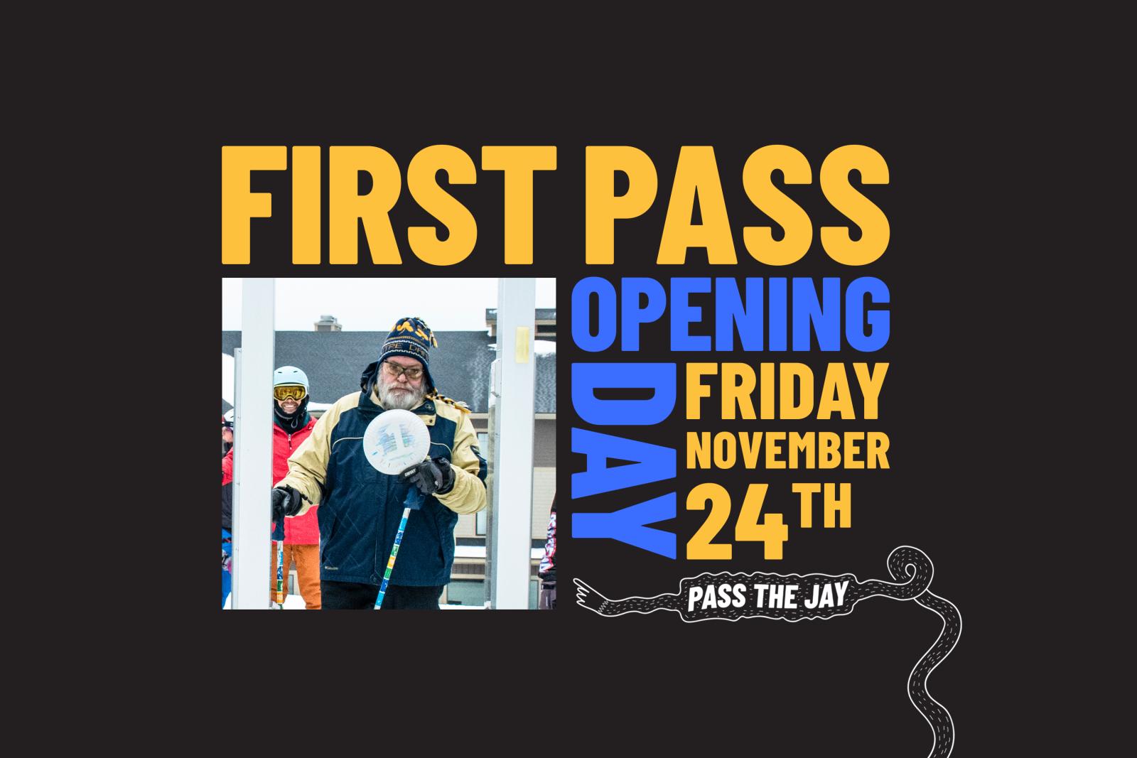 First Pass Opening Day 23+24 Event Graphic