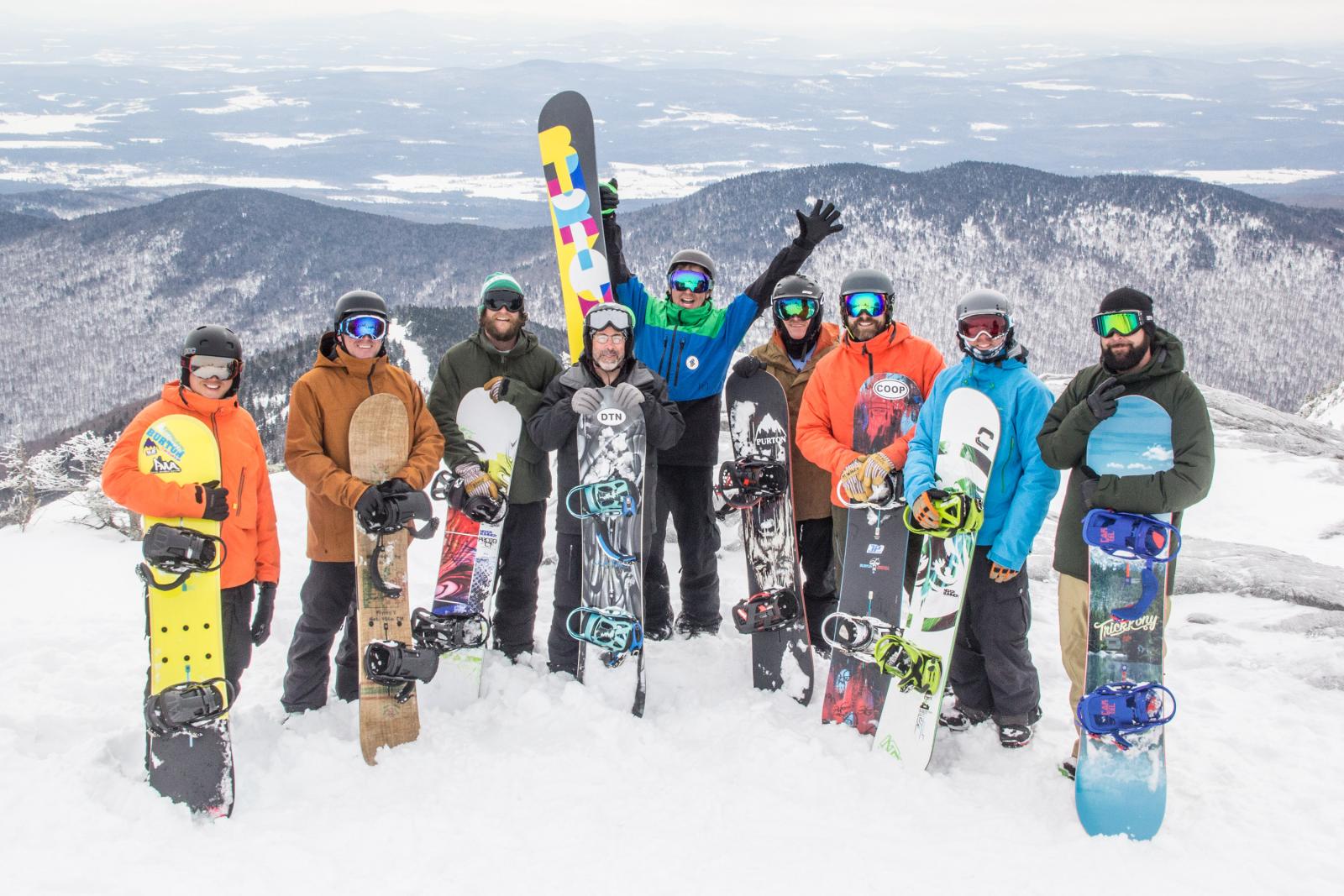 Group of Snowboarders