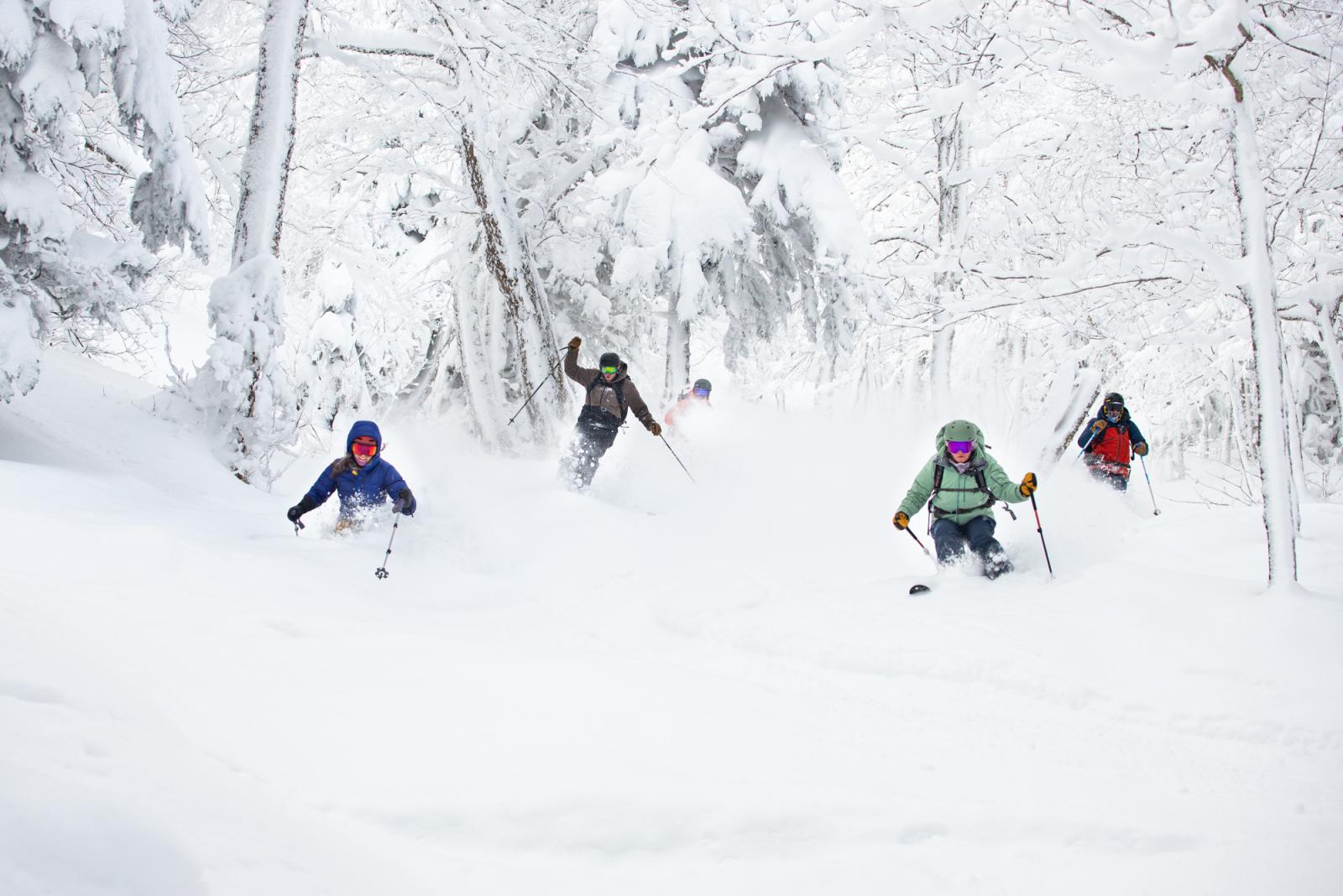 Know friends on a powder day. - Courtesy of Tim Fater