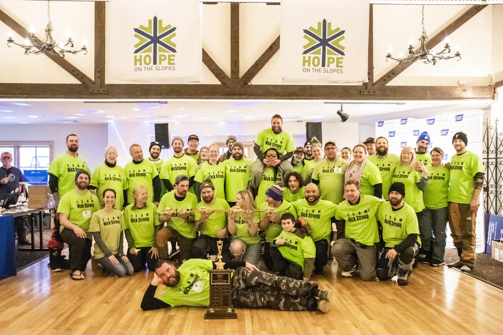 team members gathered in the IR