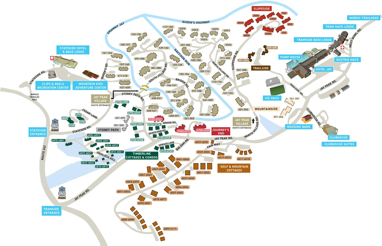 Jay Peak - Resort Base Map