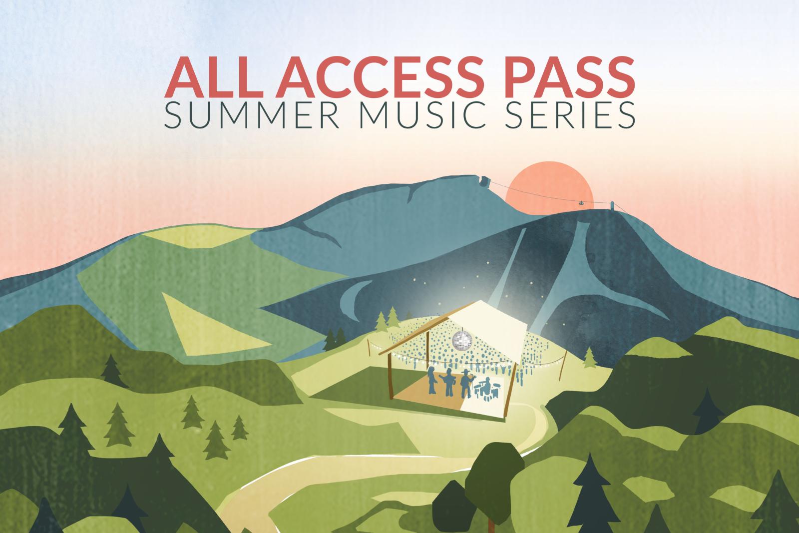 All Access Pass Summer Music Series - Artistic interpretation of a Stateside Amphitheater concert 