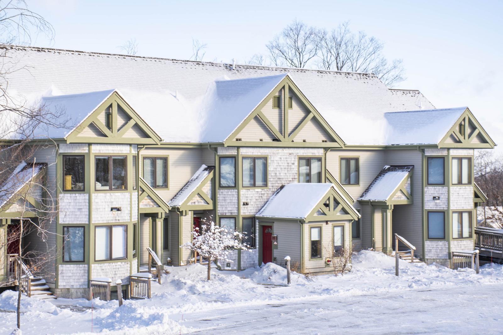 Catamount Building Winter Exterior