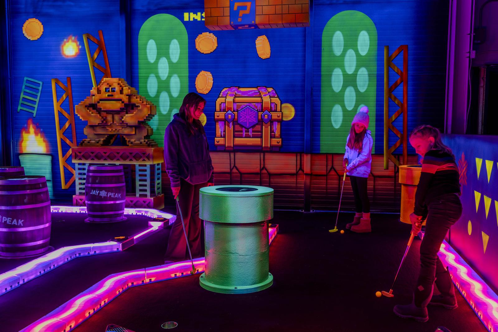 Indoor Minigolf Course 