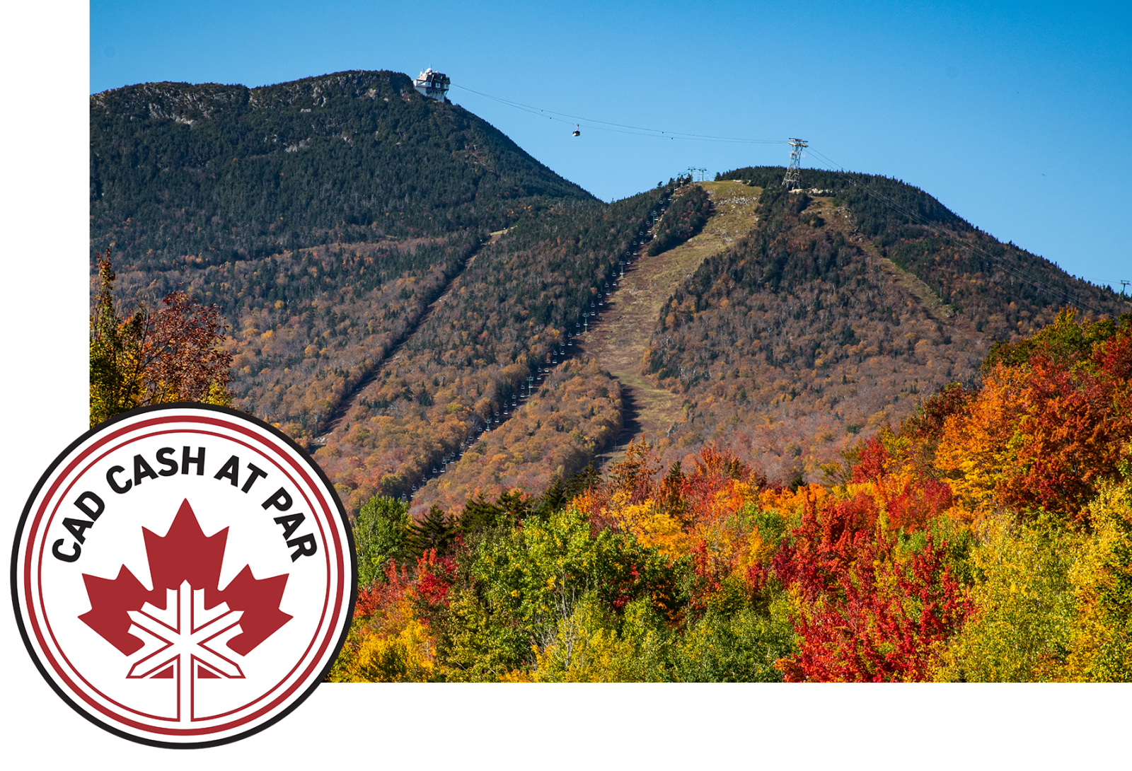 Autumn mountain landscape with colorful foliage.