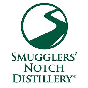 "Smugglers' Notch Distillery logo" text.
