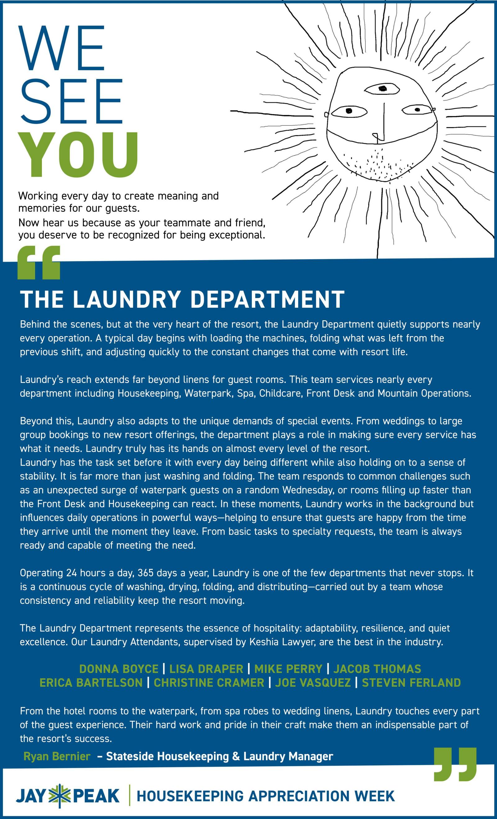 Housekeeping Appreciation