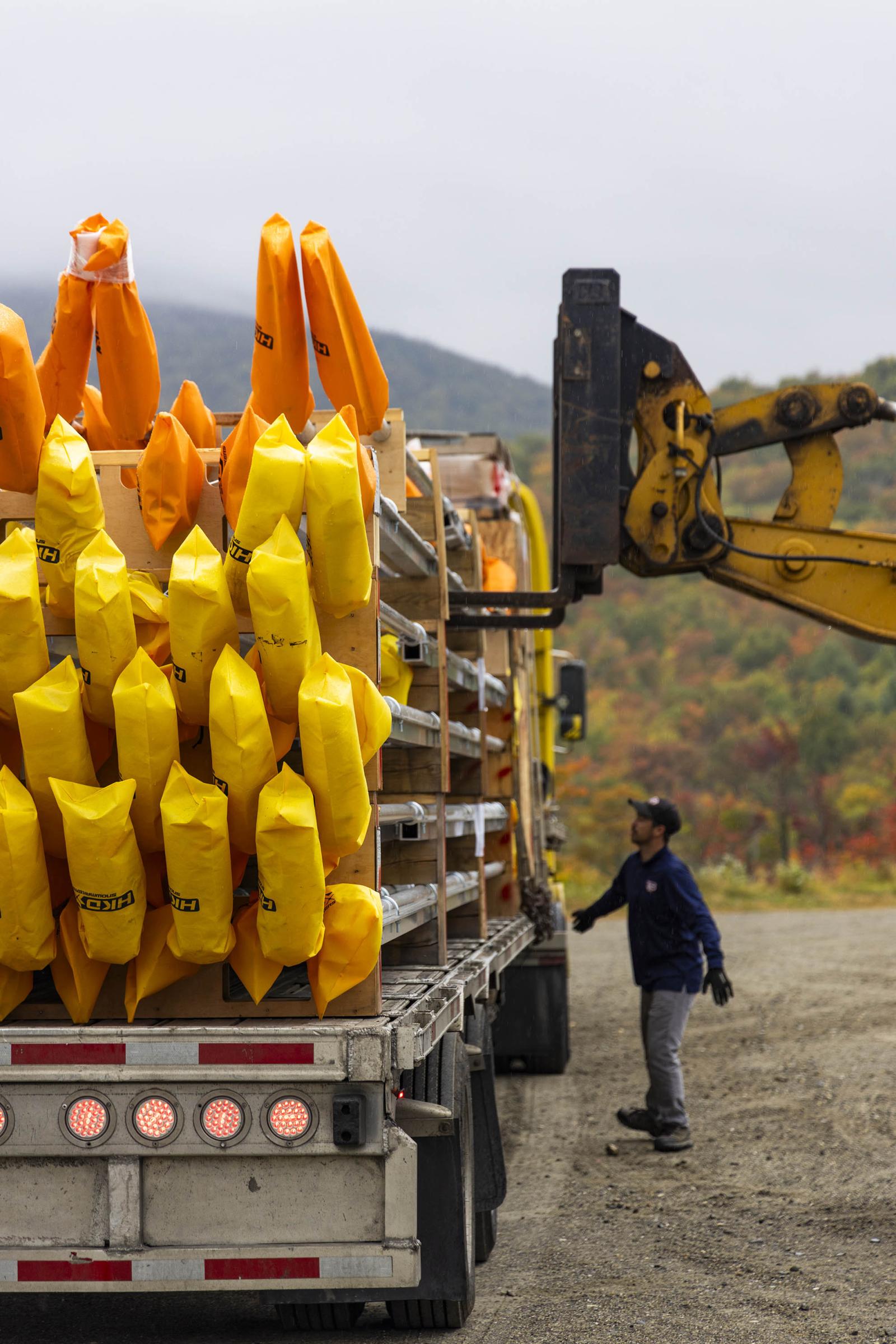 HKD Snowmaking gun set up