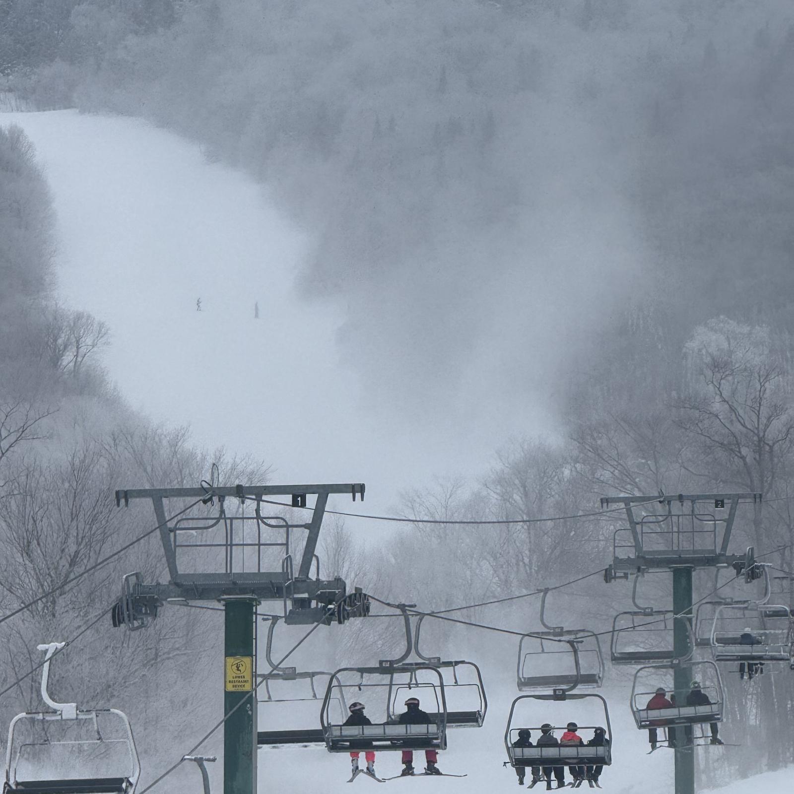 Snowmaking in the Rusch.