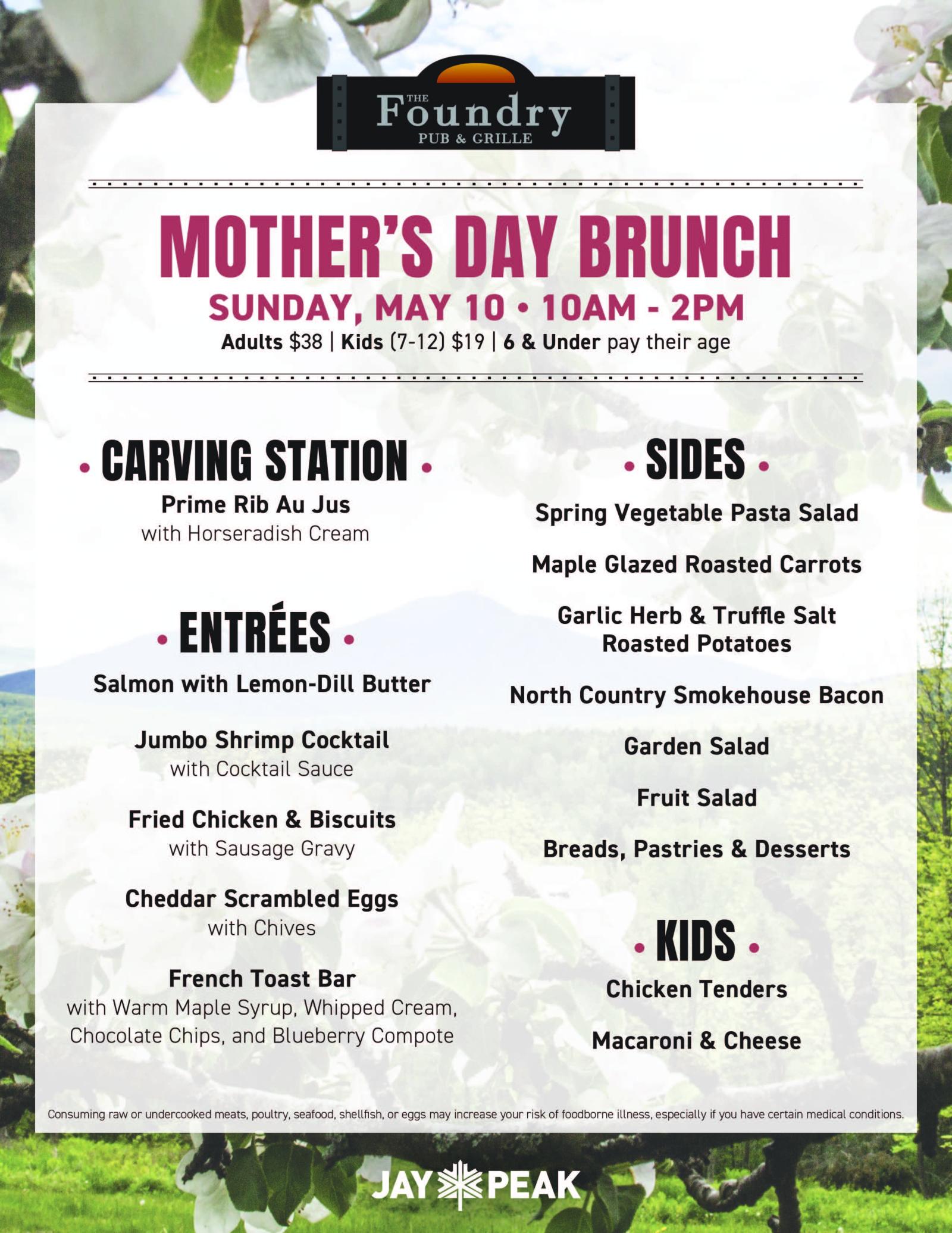 Mother's Day brunch 2026