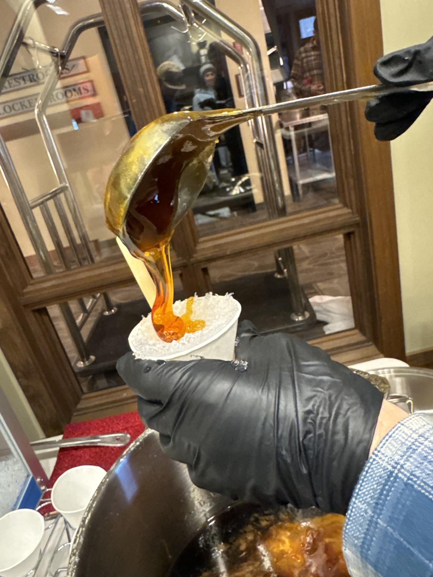 Sugar on Snow at Temps des Sucres.