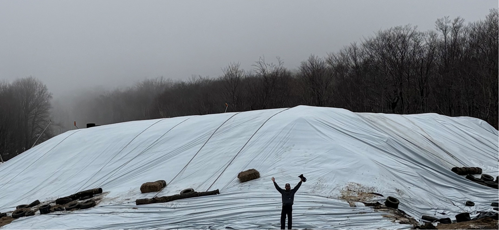 3rd Annual Solstice Sessions Snow Pile. Cody for scale.