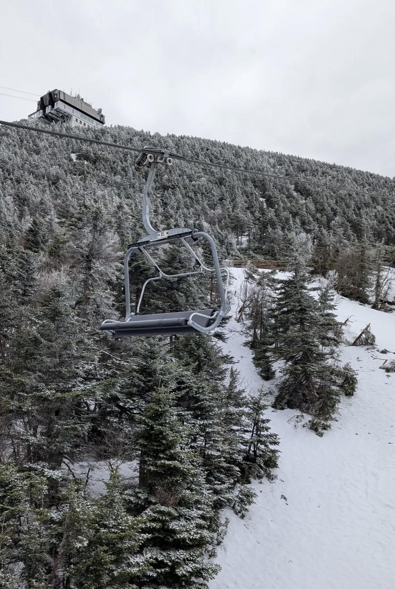 Snow on our Last Day of 7-Week Operations.