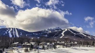 Snowmaking under the sun.