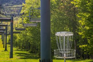 disc golf basket hole 18
