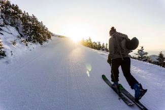 Uphill Travel Skier