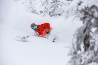 Ridge riding... and sinking. - Courtesy of Tate Johnson