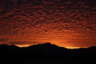The ceiling is lava... We were graced by some incredible sunsets over the weekend.